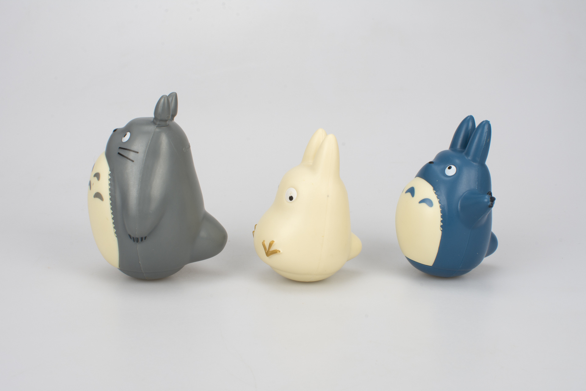 热卖宫崎骏动漫totoro手办白龙猫模型公仔蓝龙猫不倒翁盒装摆件