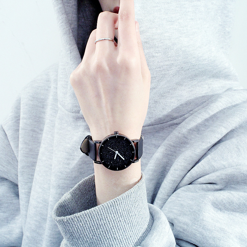 韩国candycat星空夜光小清新休闲简约手表男女学生情侣大小号一对