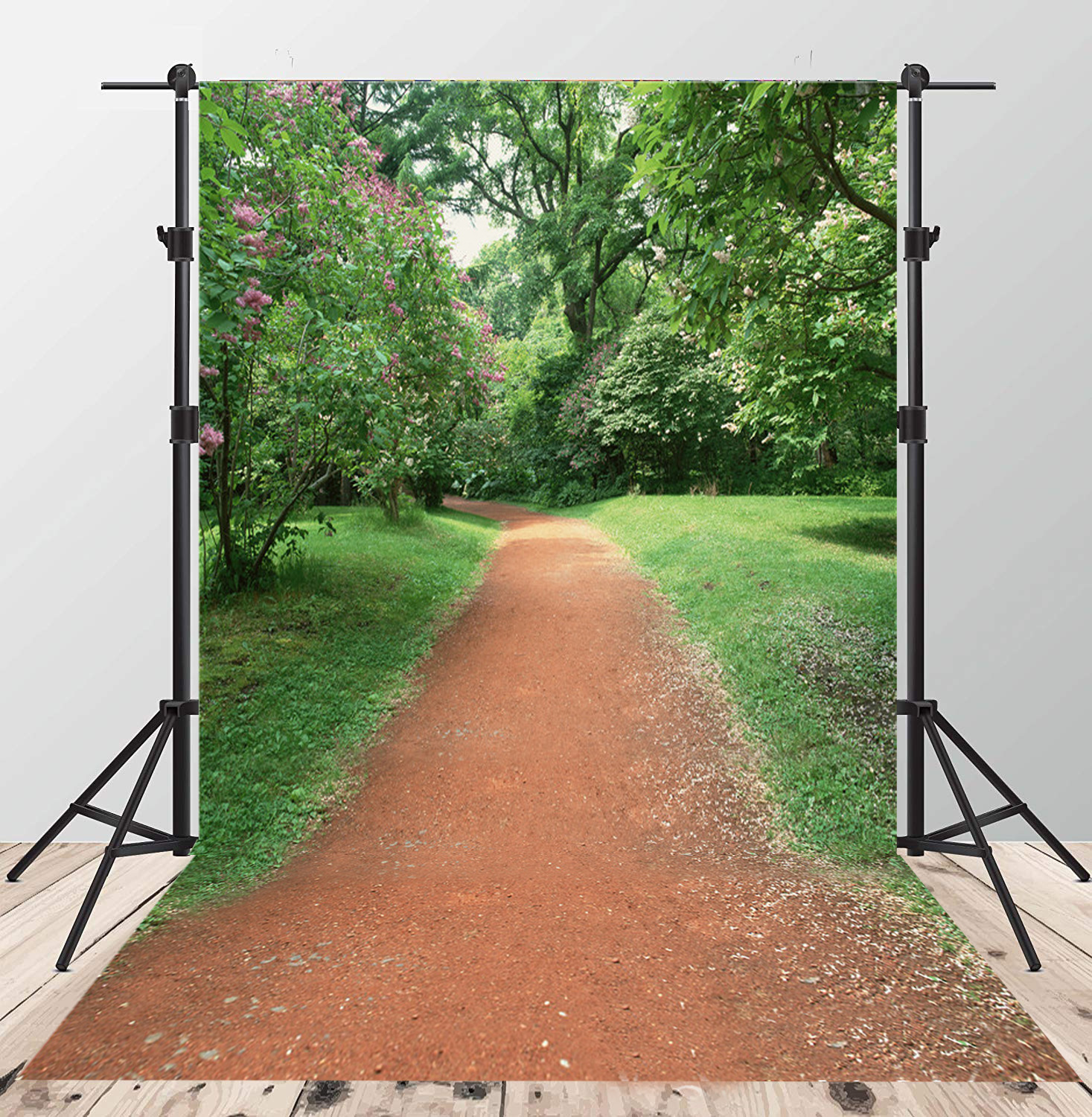 树林写真摄影背景布娃娃宠物网红外景主播背景墙光影棚照相幕布-阿里