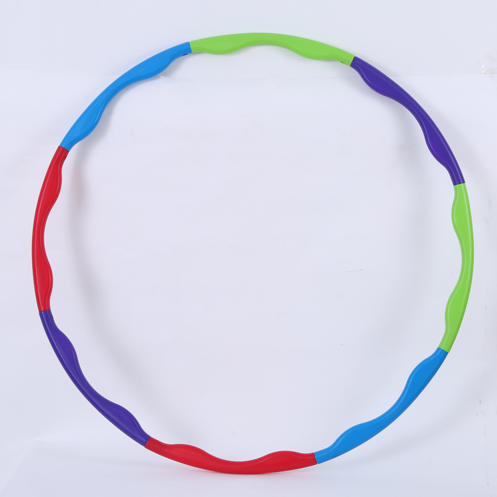 可拆卸pe呼拉圈成人体操健身器材 瘦腰健身圈 新型软呼啦圈批发