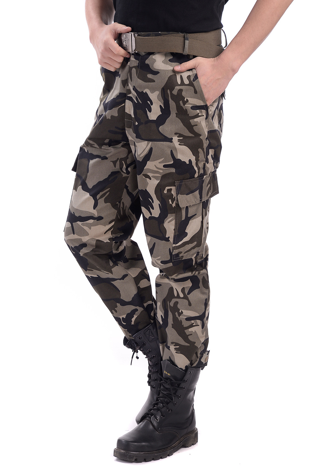 批发纯棉劳保迷彩裤男大码工作服耐磨裤宽松休闲军旅裤春秋一件代