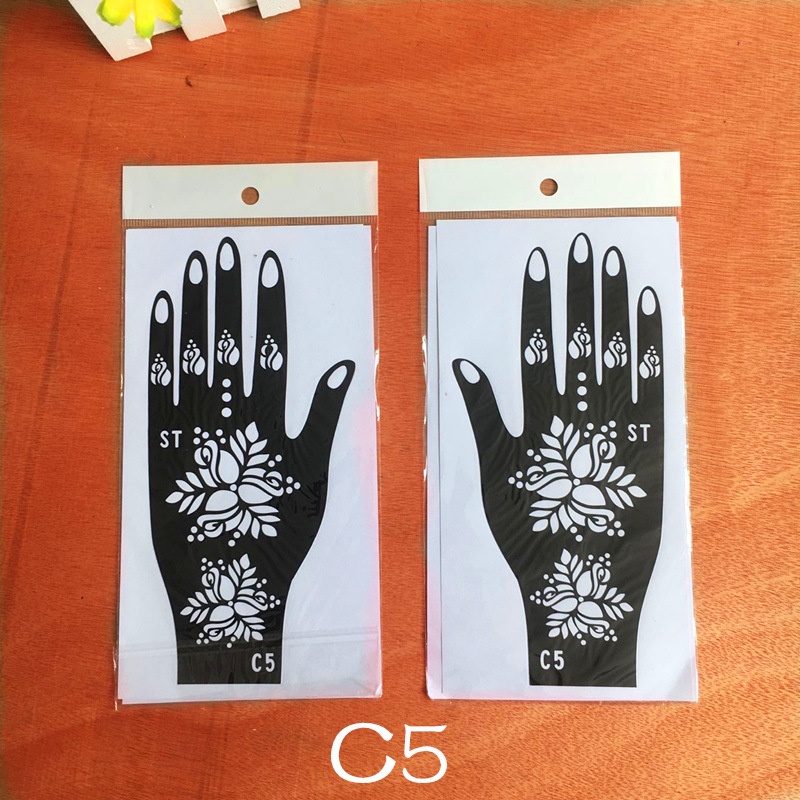 Dark Style Hand Tattoo Sticker Palm Tattoo Template Hand Simulation Temporary Sticker Beautiful Original Hand Tattoo