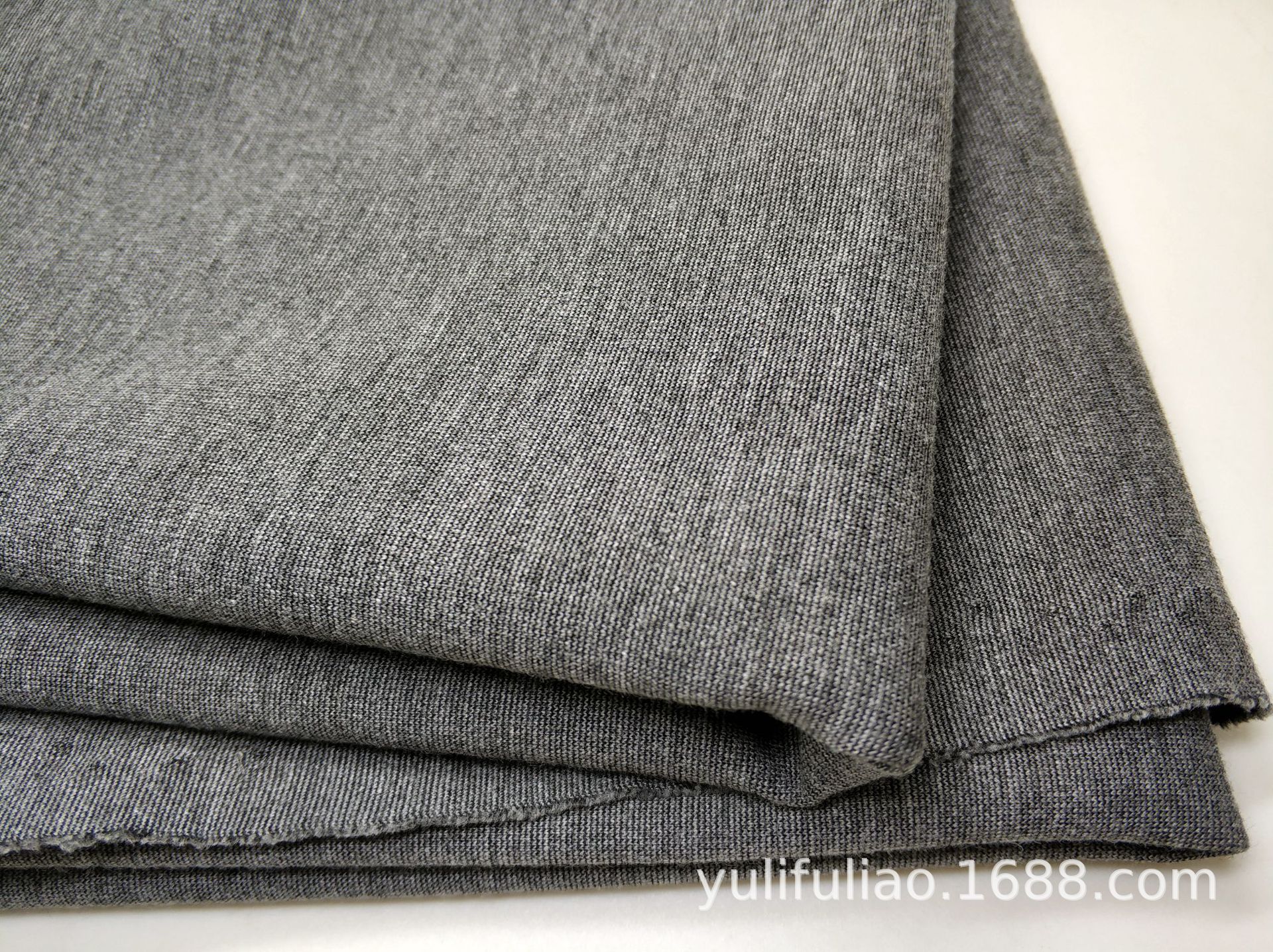 50支哥弟纹现货弹力针织面料锦棉布料哥弟女裤面料