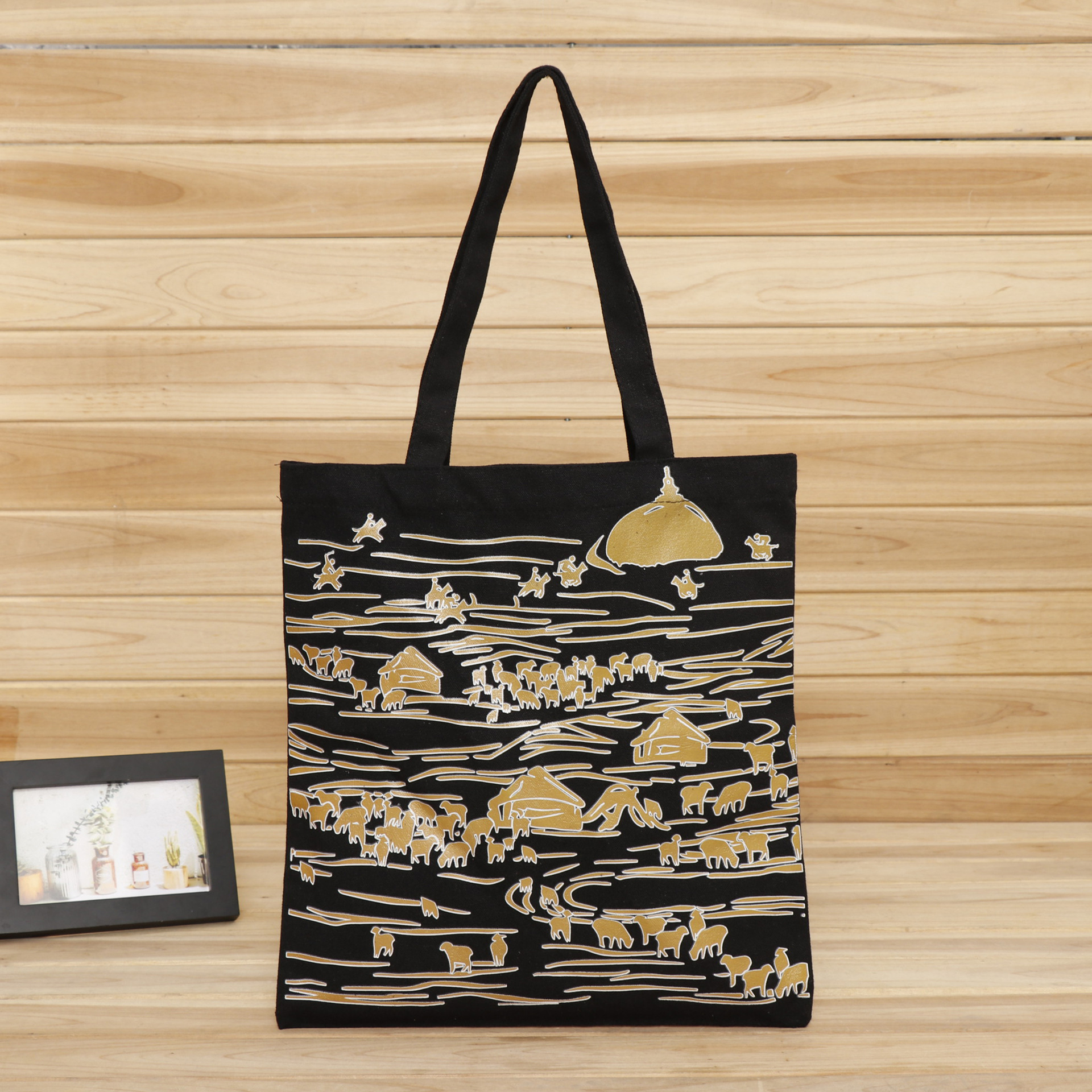 热销定制 折叠服装购物帆布袋 广告购物包装袋子 免费设计logo