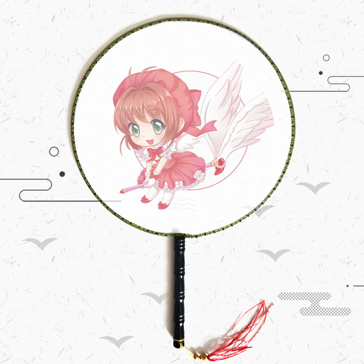 动漫圆扇宫扇 lovelive周边 南小鸟 妮可 古风团扇 ll