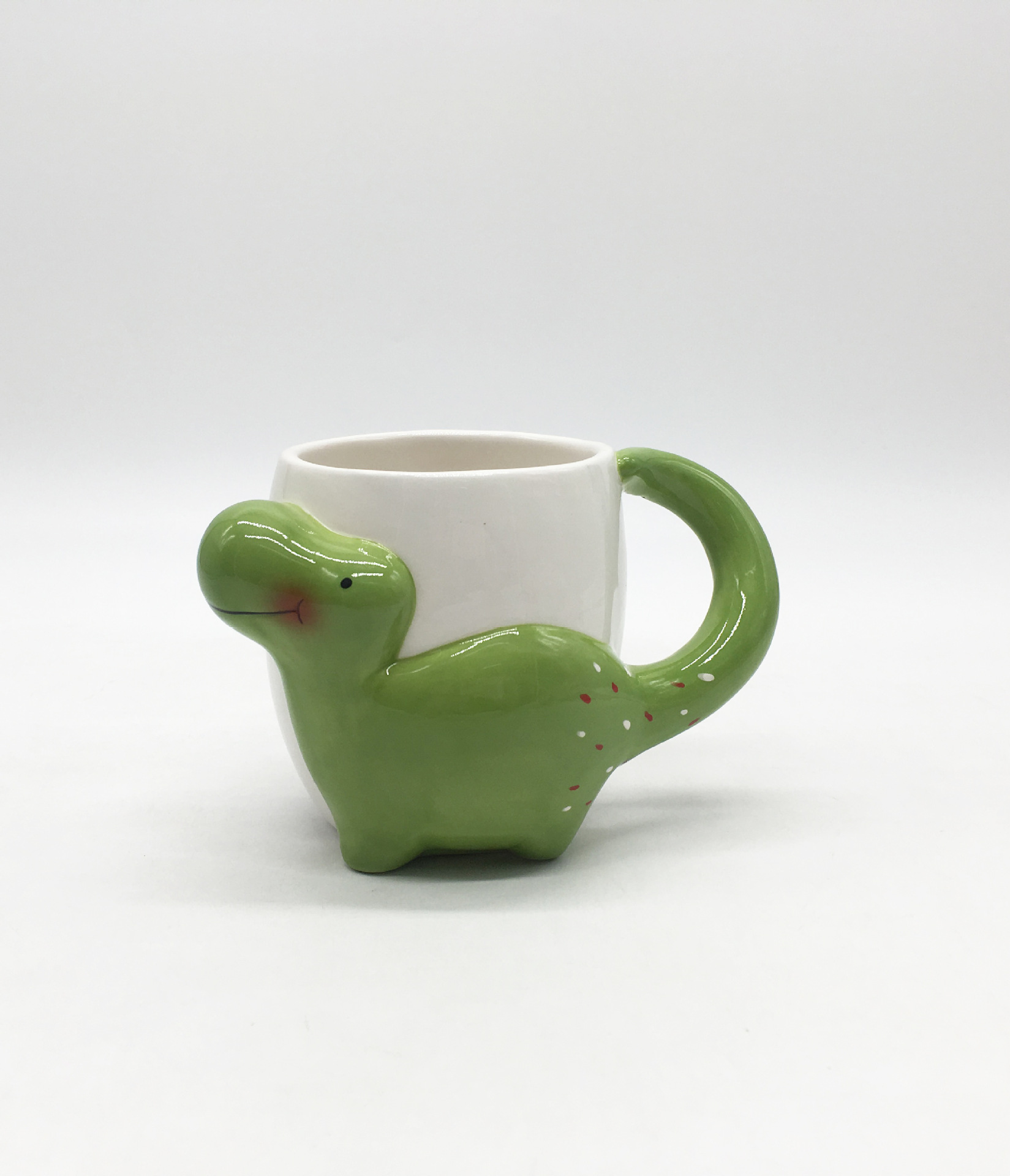 陶瓷恐龙马克杯3d浮雕卡通恐龙造型异形咖啡杯立体动物水杯印logo