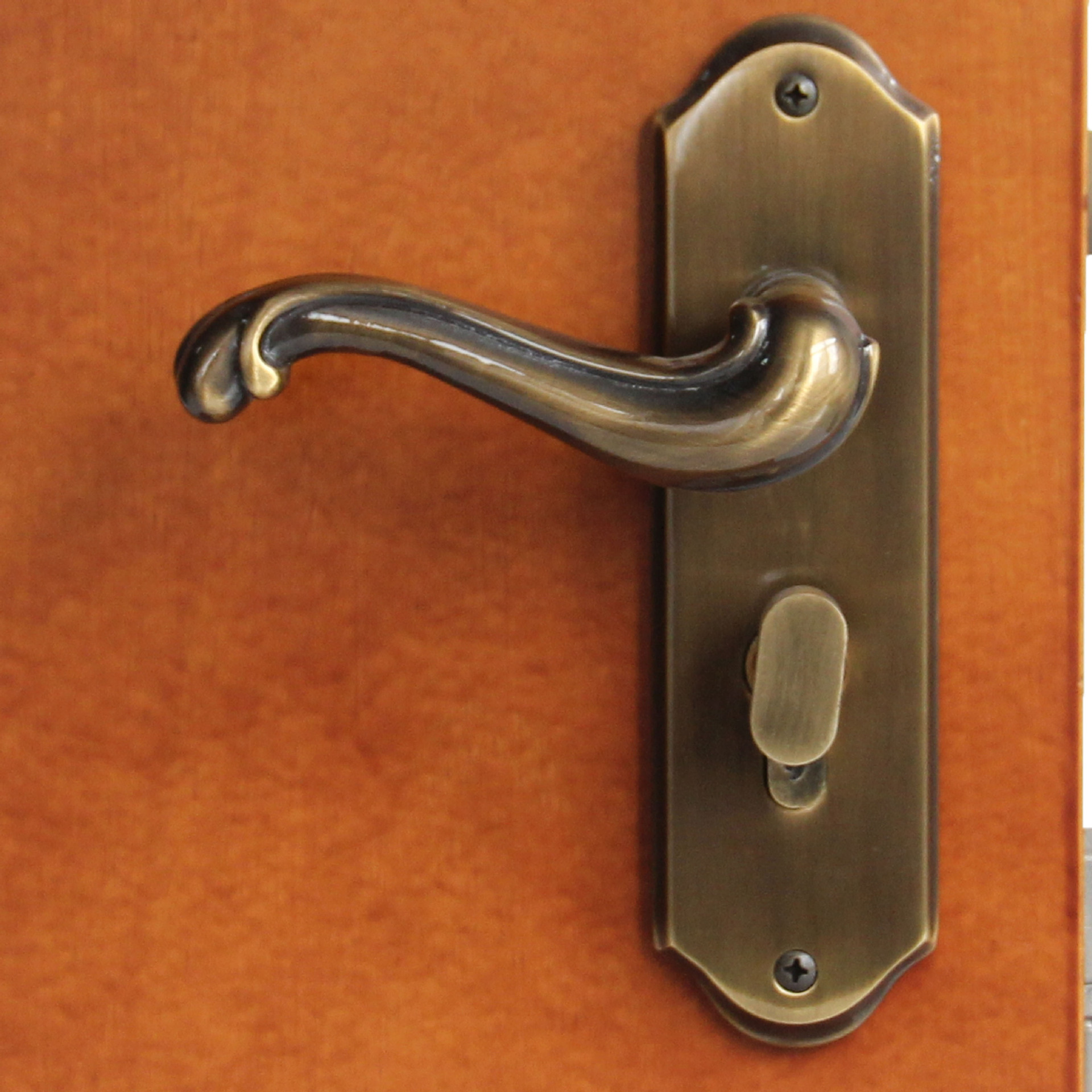 铜艺门锁b-pm1963-ab黄铜室内机械门锁具 卧室房门把手锁 执手锁