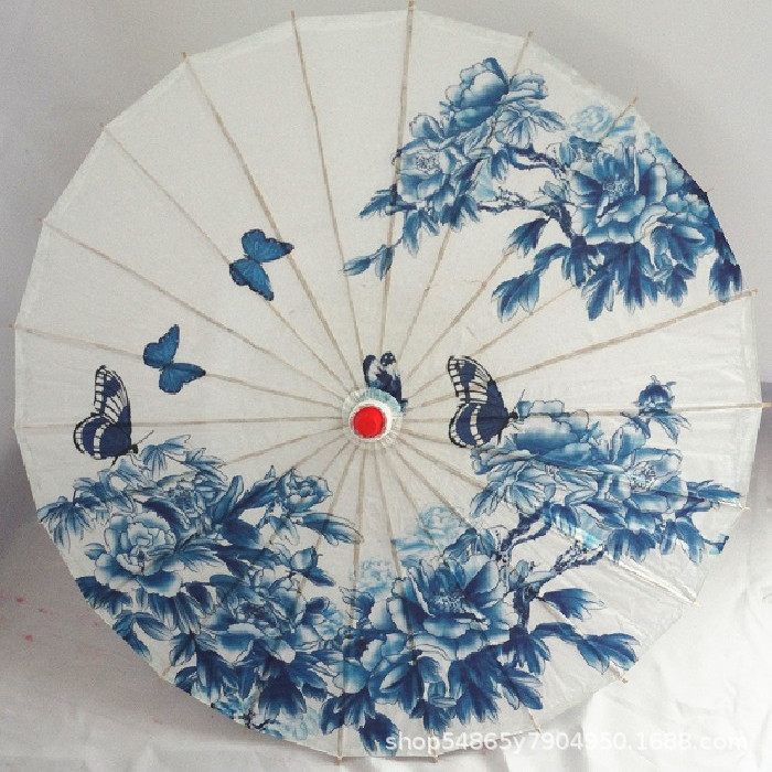 中国风伞青花瓷伞舞蹈伞道具伞摄影伞婚礼伞装饰伞油纸伞