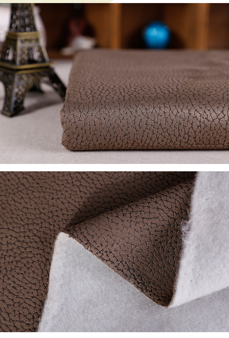 时尚压花烫金复合麂皮绒 时尚压花沙发布料