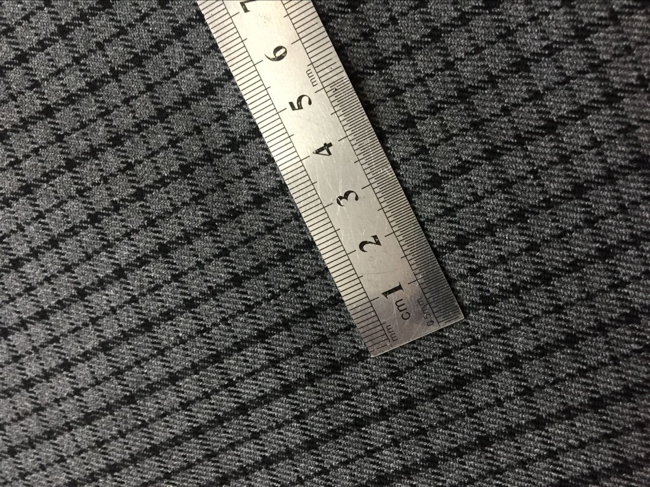 1.2cm灰色复古格子西装外套tr布单面春秋外套欧美295g轻薄面料