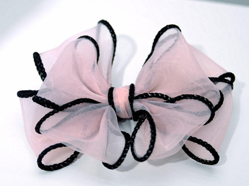 经典时尚锁边蝴蝶结鞋花沙滩拖鞋水晶鞋鞋花