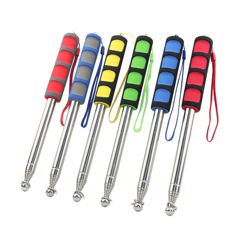 加粗导游旗杆16米伸拉杆不锈钢160cm伸缩旗杆教学教鞭