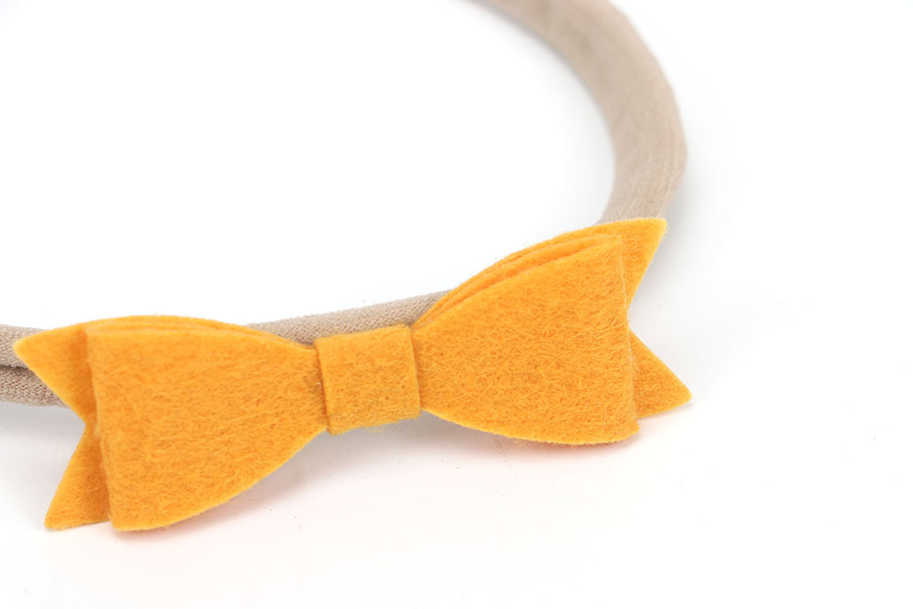 厂家直销不织布小蝴蝶结无痕发带 欧美外贸婴儿发饰 儿童头带