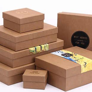 定做黄牛皮纸盒硬盒 礼品饰品糖果彩盒 高档礼品盒 奢侈品包装盒