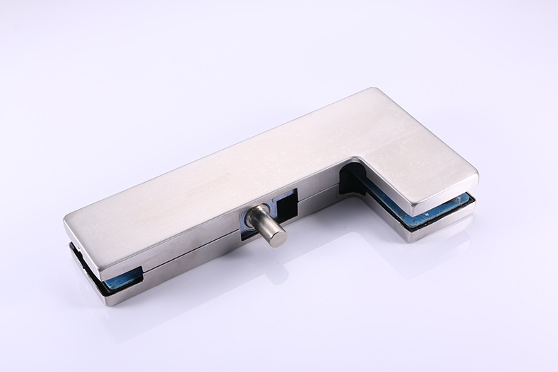 304不锈钢 玻璃门曲夹 铝芯 地弹簧门无框玻璃曲夹厂家直销040