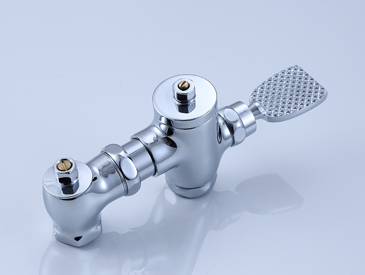 大体脚踏式蹲便器铜脚踏阀蹲坑延时冲水阀卧式延时冲洗阀厂家批发