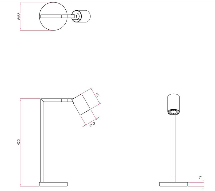 酒店客房样板房床头台灯落地灯 非标工程定制摇臂落地台灯