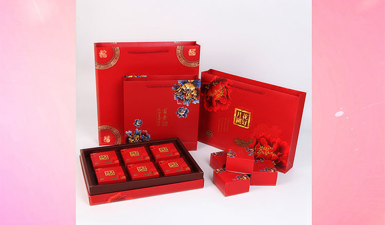 新款月饼盒现货中秋礼品包装盒彩盒定做4粒6粒8粒可加印信息