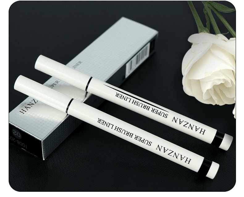 眼线笔防水不晕染不掉色彩妆黑色流畅软头笔眼线液厂家直销批发