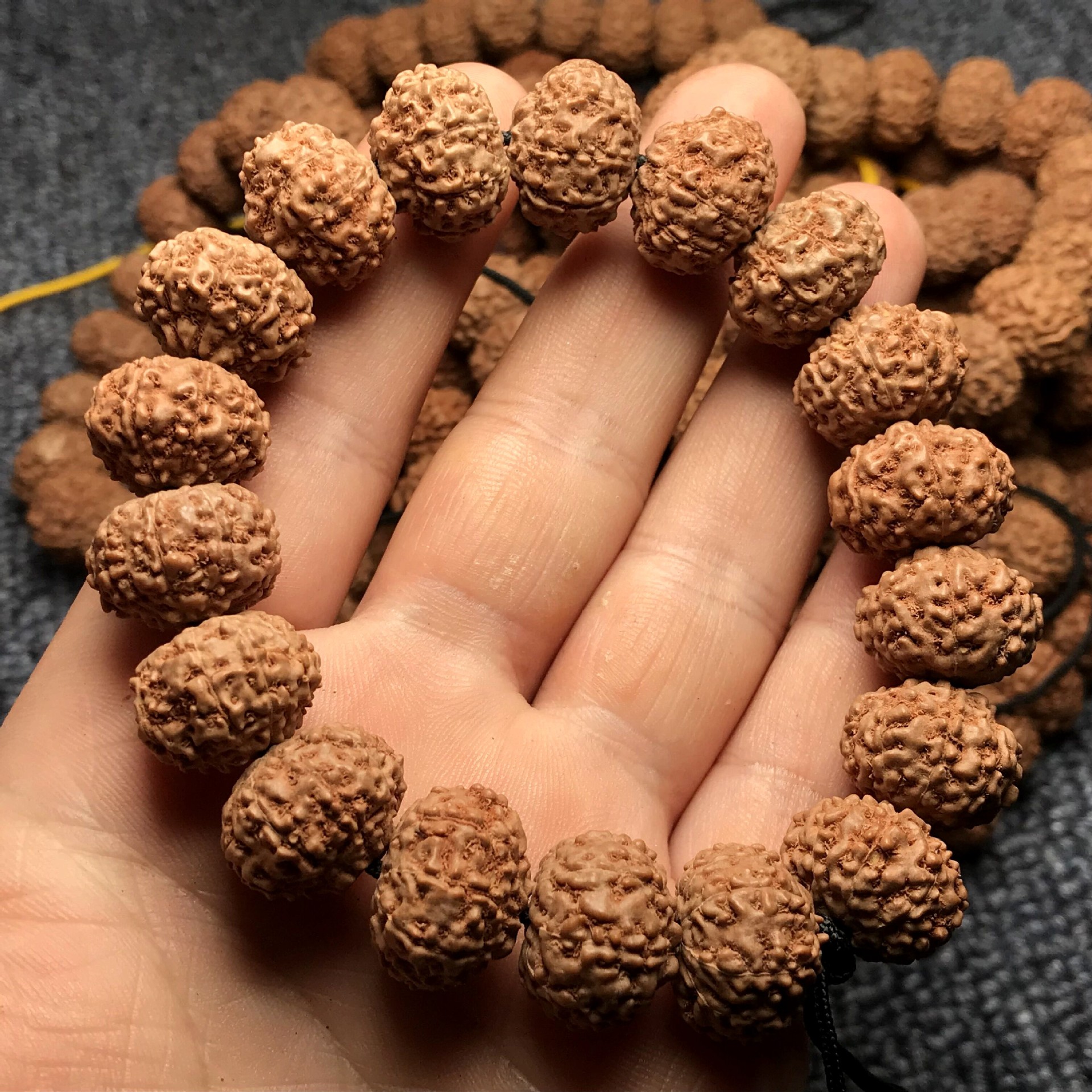 批发多瓣飞碟小金刚菩提 九9瓣飞碟矮桩爆肉手串手持精品无色差