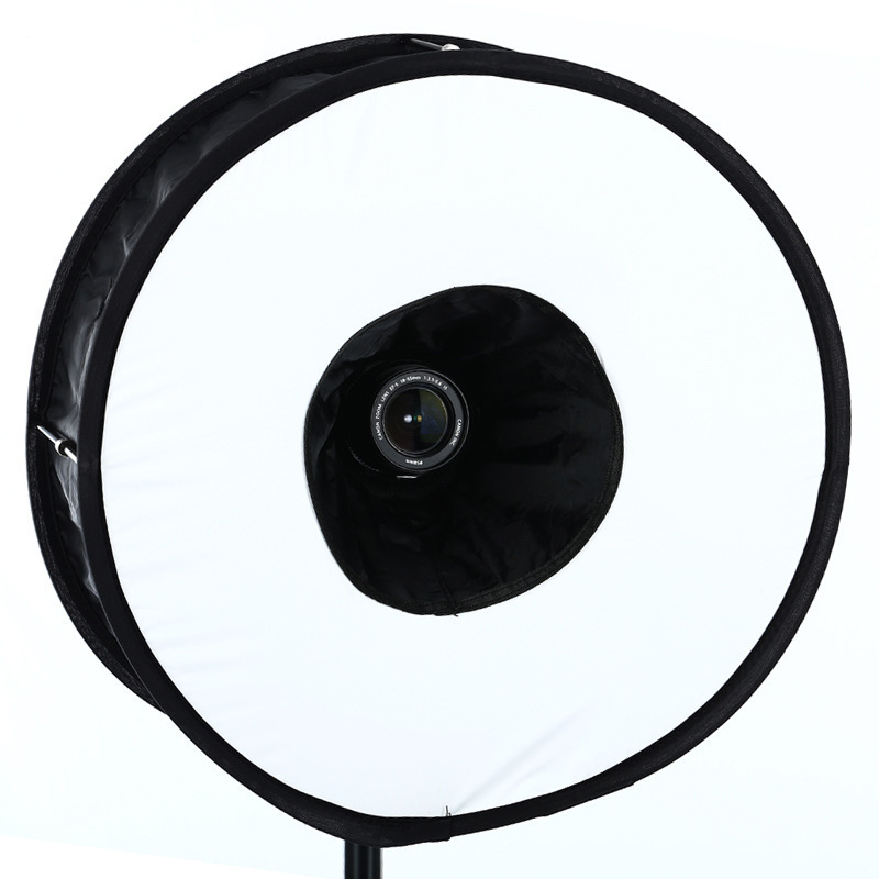 45cm 易折叠 环形柔光箱 微距 闪光灯柔光罩 环闪柔光罩柔光箱