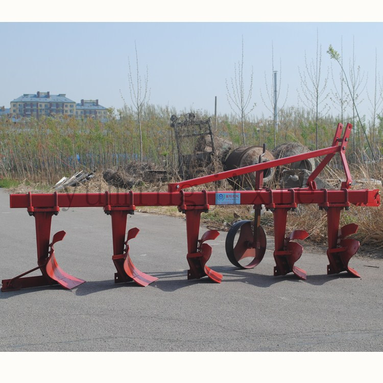 加固型五铧犁 五个犁腿的大犁 犁子 翻地犁耕地犁 60马力拖拉机带
