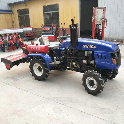 单缸小型四轮拖拉机厂家直销四驱小四轮带旋耕机