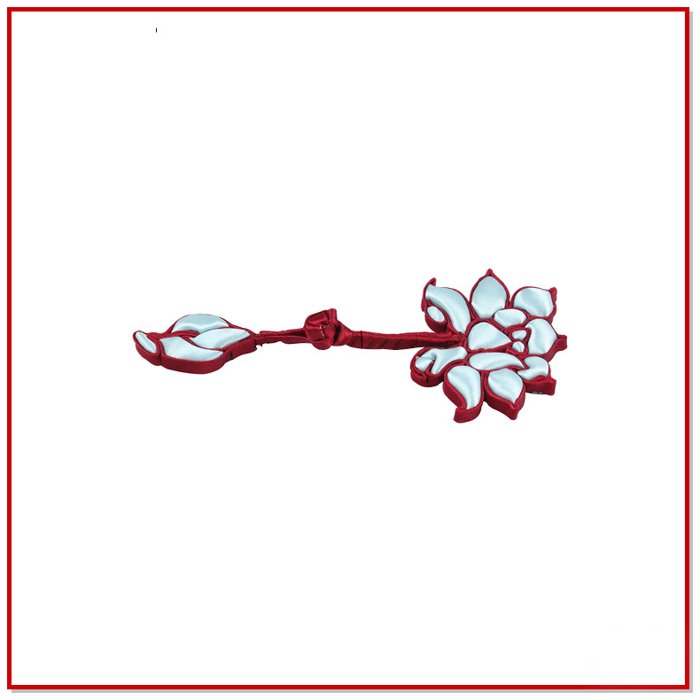 牡丹花棉包盘扣旗袍对扣风喜帖唐装复古服装钮扣中式纽扣 现货