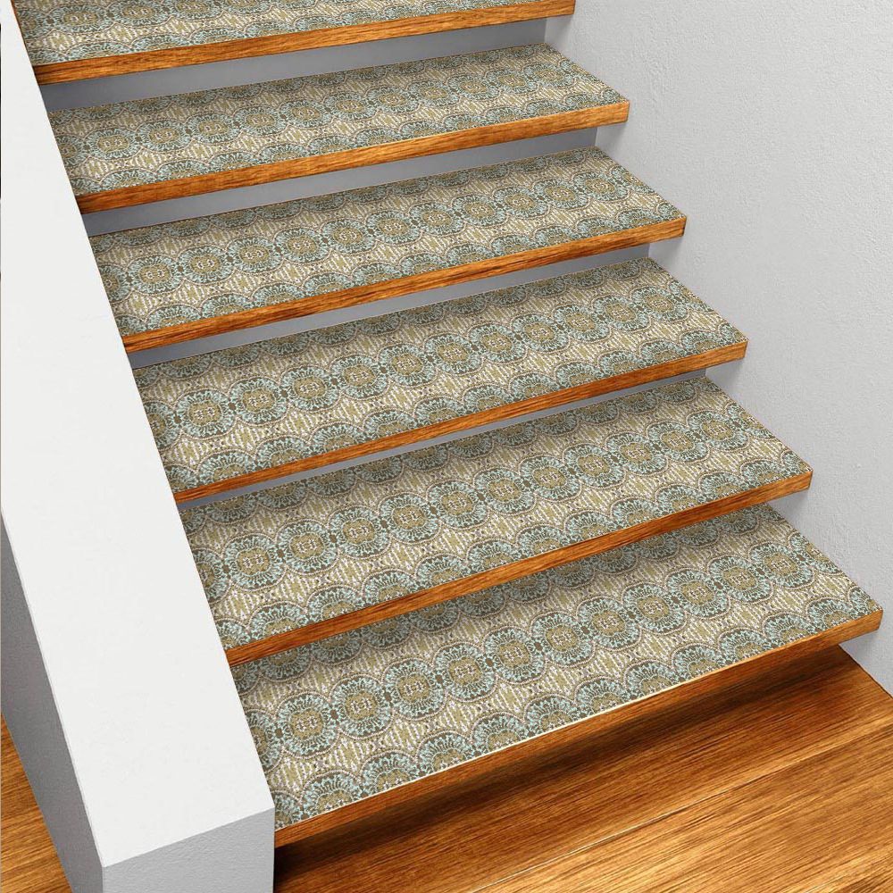 funlife楼梯贴踏步垫免胶自粘防滑波斯风格台阶贴家用地贴scs005