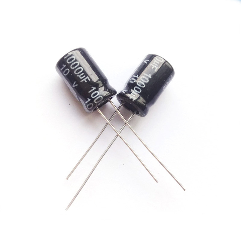 厂家直销 立式有极性电解电容 1000uf 10v 8*12 优质环保电容器