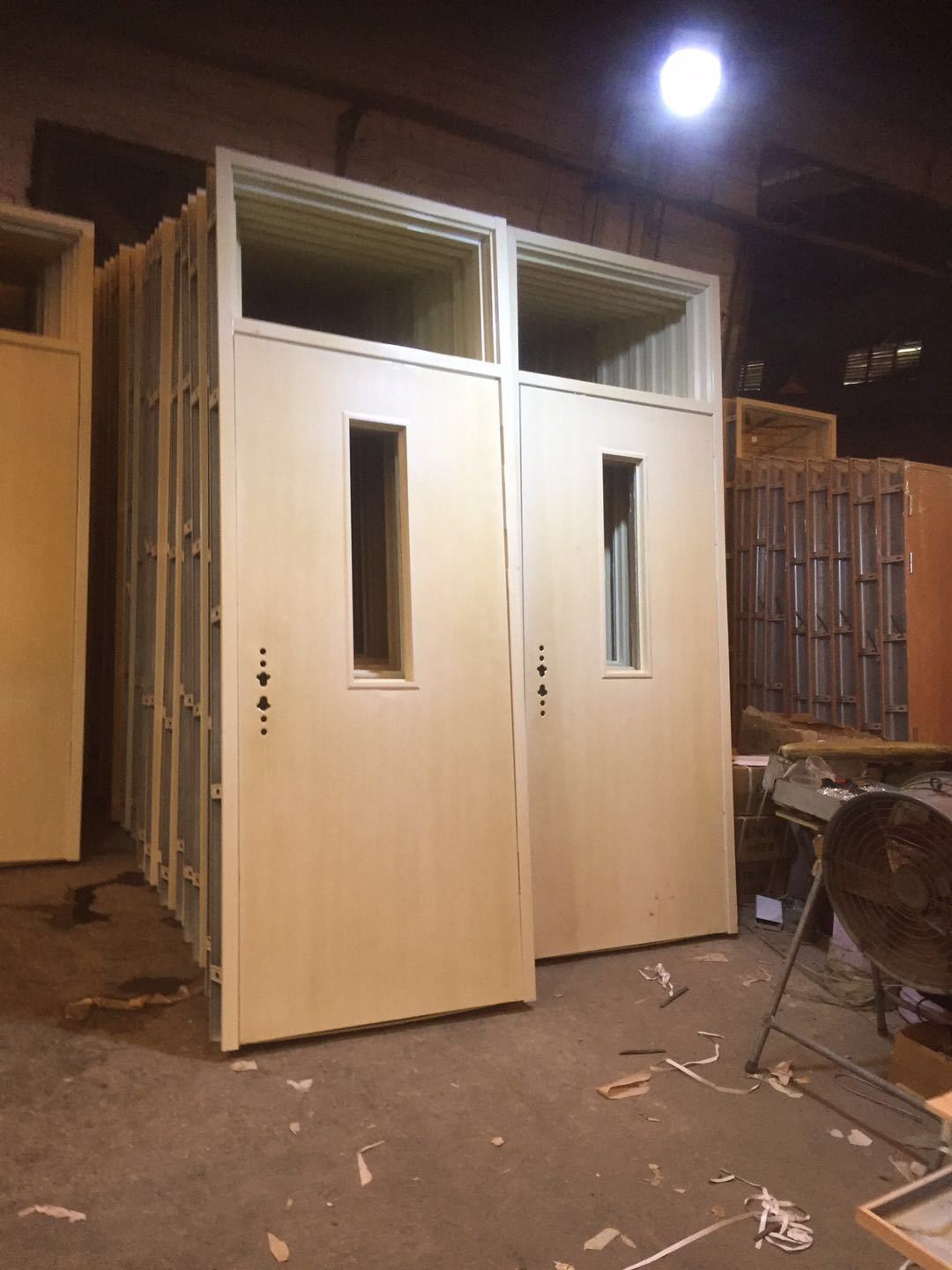 佛山钢质门厂定做学校医院工程门入户门 厂家直销电解板钢质门非