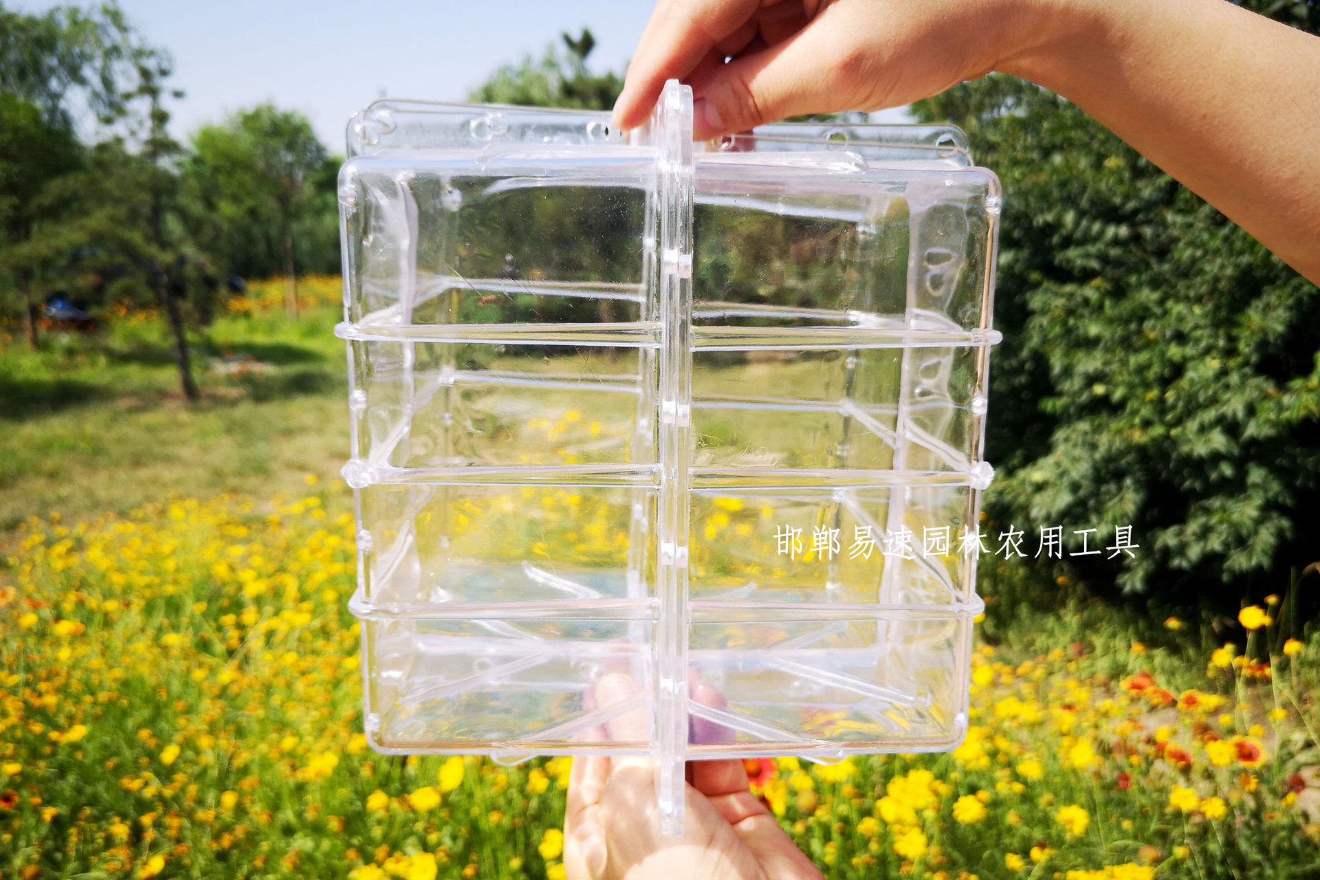 方形西瓜定型生长模具成型模具18x18方西瓜模子12斤水果塑料模具