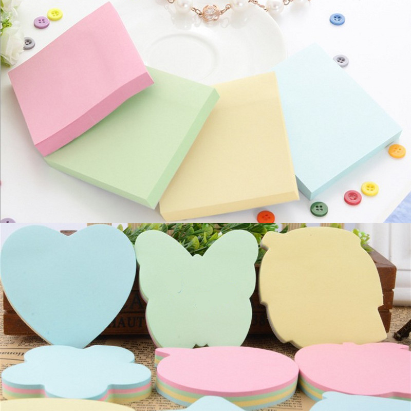 卡通创意留言条 方形可爱便利贴 学生小秘密纸条传递便签本