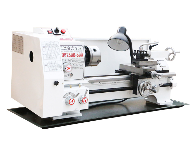 大功率高精度桌上小型机床加大孔金属家用小车床仪表车床6250-500