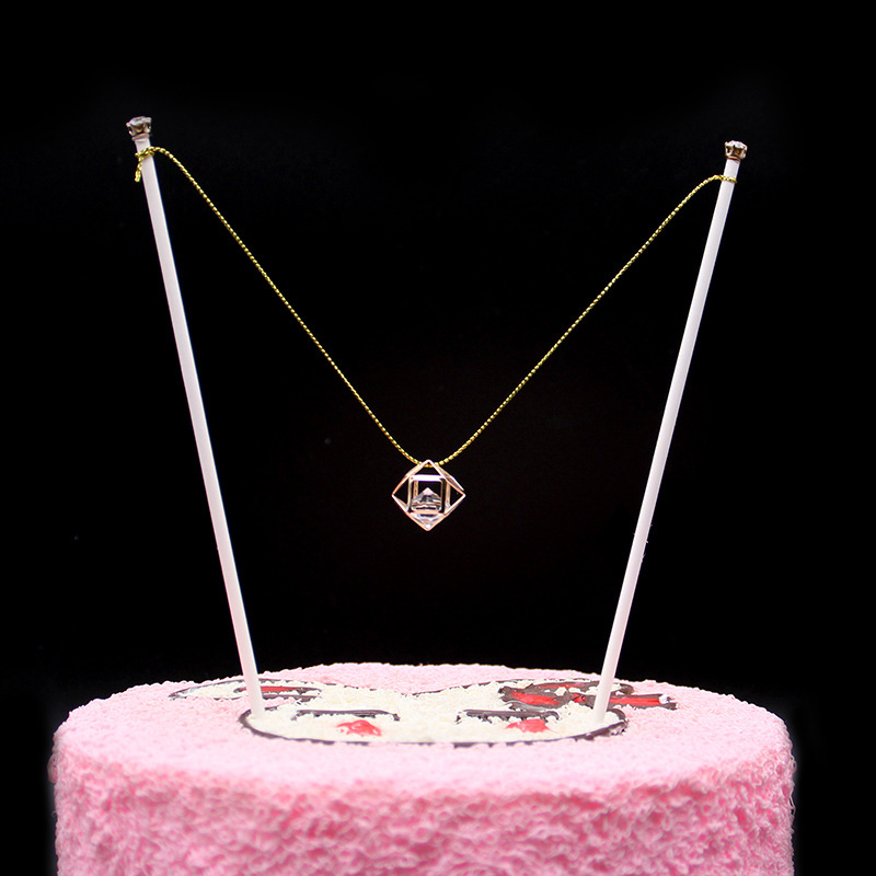 厂家直供 水晶珍珠爱心星星仙女棒水晶棒 蛋糕婚礼甜品插牌插件