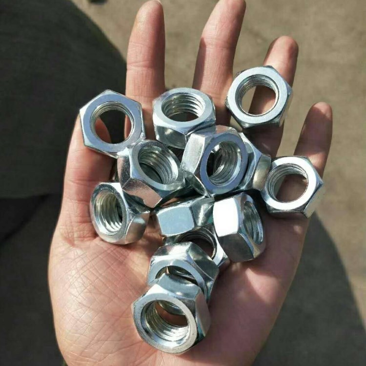 厂家 批发定制 六角国标螺母 镀锌螺母 螺帽 m8-m30 加工定制