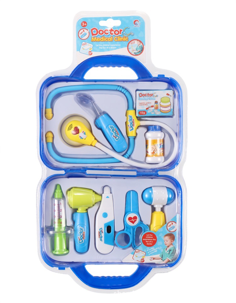 儿童益智过家家仿真医具医生套装玩具带ic灯光高频医具包电