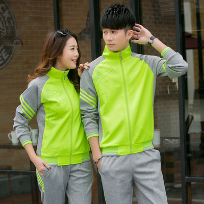 新款初中高中学生校服套装 春秋季中学生班服情侣运动服长袖团购