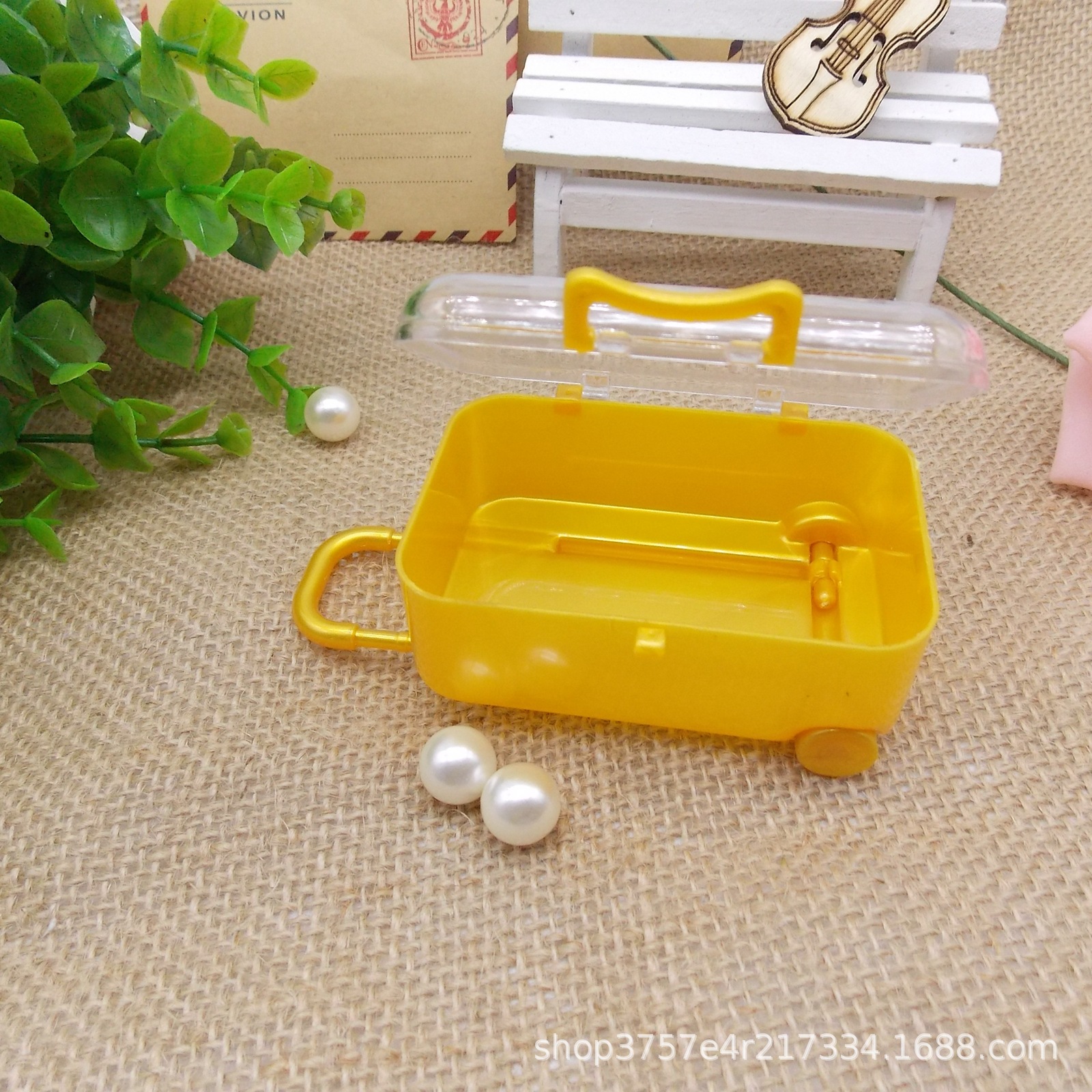 Foreign Trade E-Commerce Cross-Border Supply Yiwu Factory Direct Sales Personalized Creative Wedding Candies Box Trolley Case Luggage Suitcase