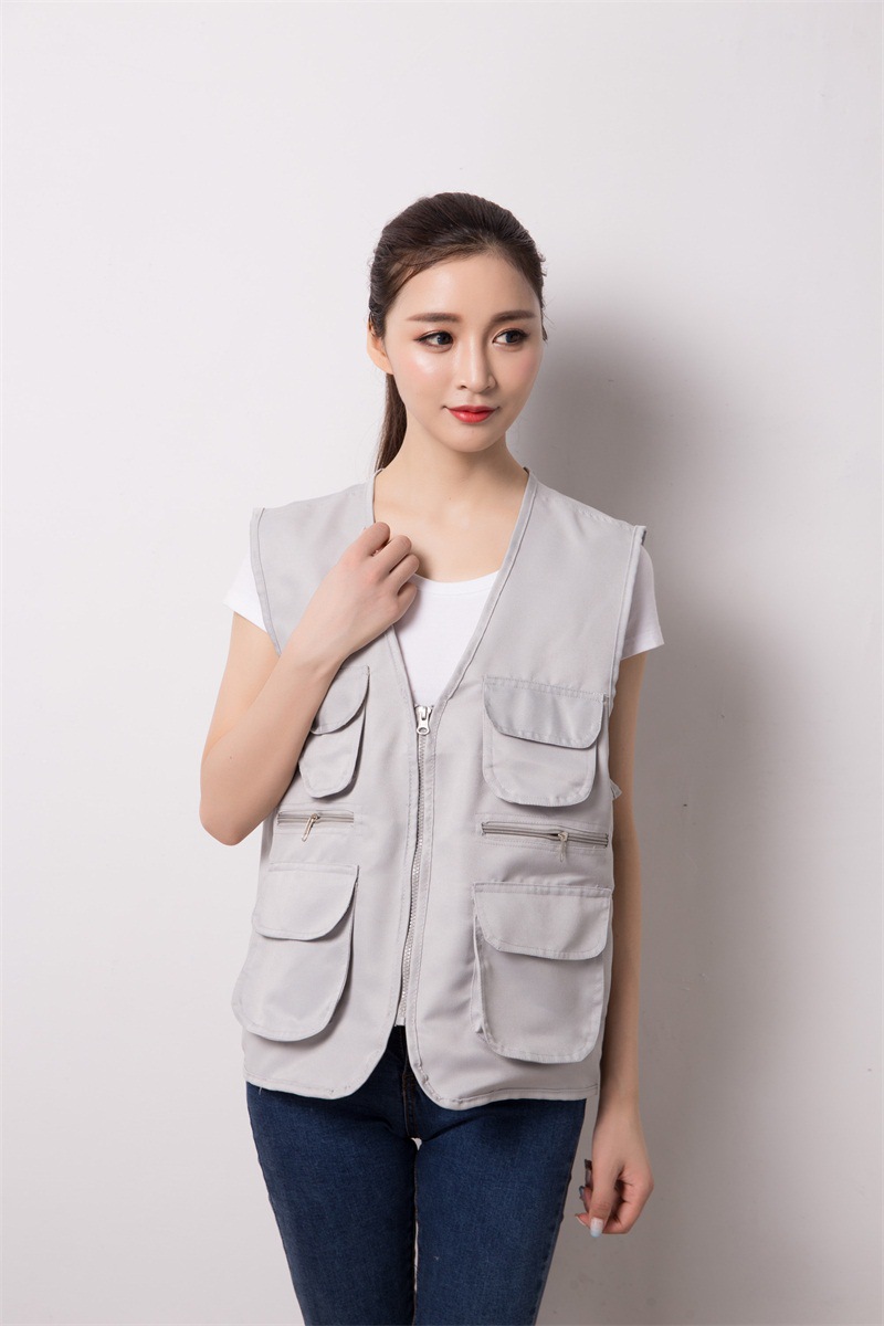 厂家直销广告马甲印字logo定制多口袋义工马夹活动宣传工作服装