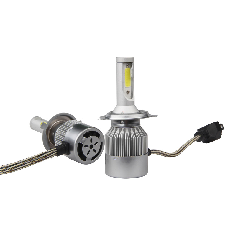 联胜源c6汽车led大灯h4远近光高亮宽压10-36v灯泡改装工作灯