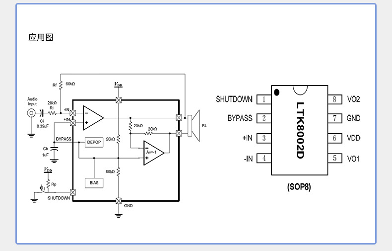 品牌 ltk 型号 ltk8002d 类型 其他ic 功率 咨询客服 用途 功放 封装