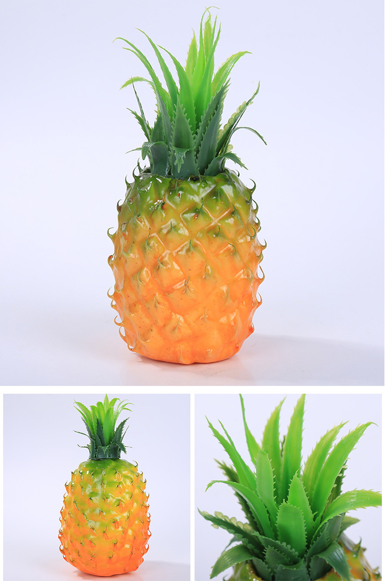 供应仿真水果假菠萝凤梨模型 客厅橱柜装饰品摆设 儿童早教道具