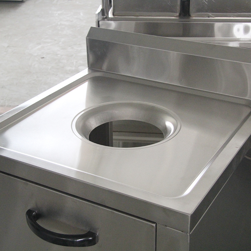 不锈钢收餐台 供应残食台 供应收碗台 供应餐厅设备 残食台带车