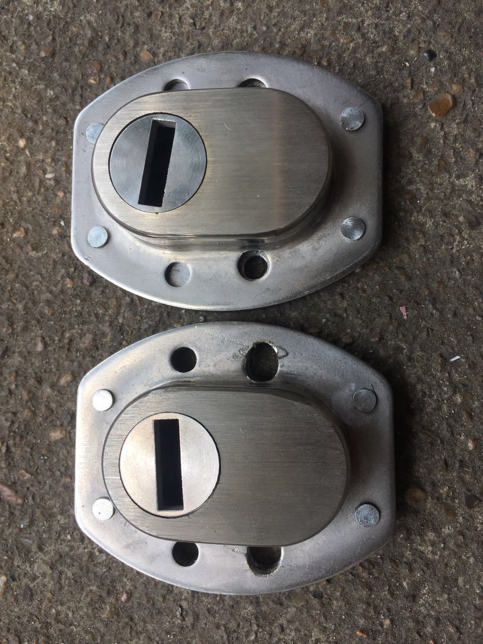 不锈钢防盗门锁具配件 不锈钢加厚护盖 锁芯罩 护盖 加厚精铸护盖