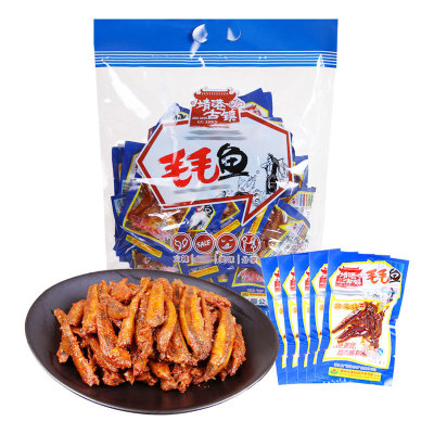 靖港古镇毛毛鱼 8g*50包/袋 湖南特产小鱼仔香辣零食批发