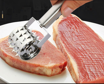 敲肉锤松肉锤不锈钢牛排锤子锤肉器牛肉锤嫩肉针嫩肉器猪排锤工具