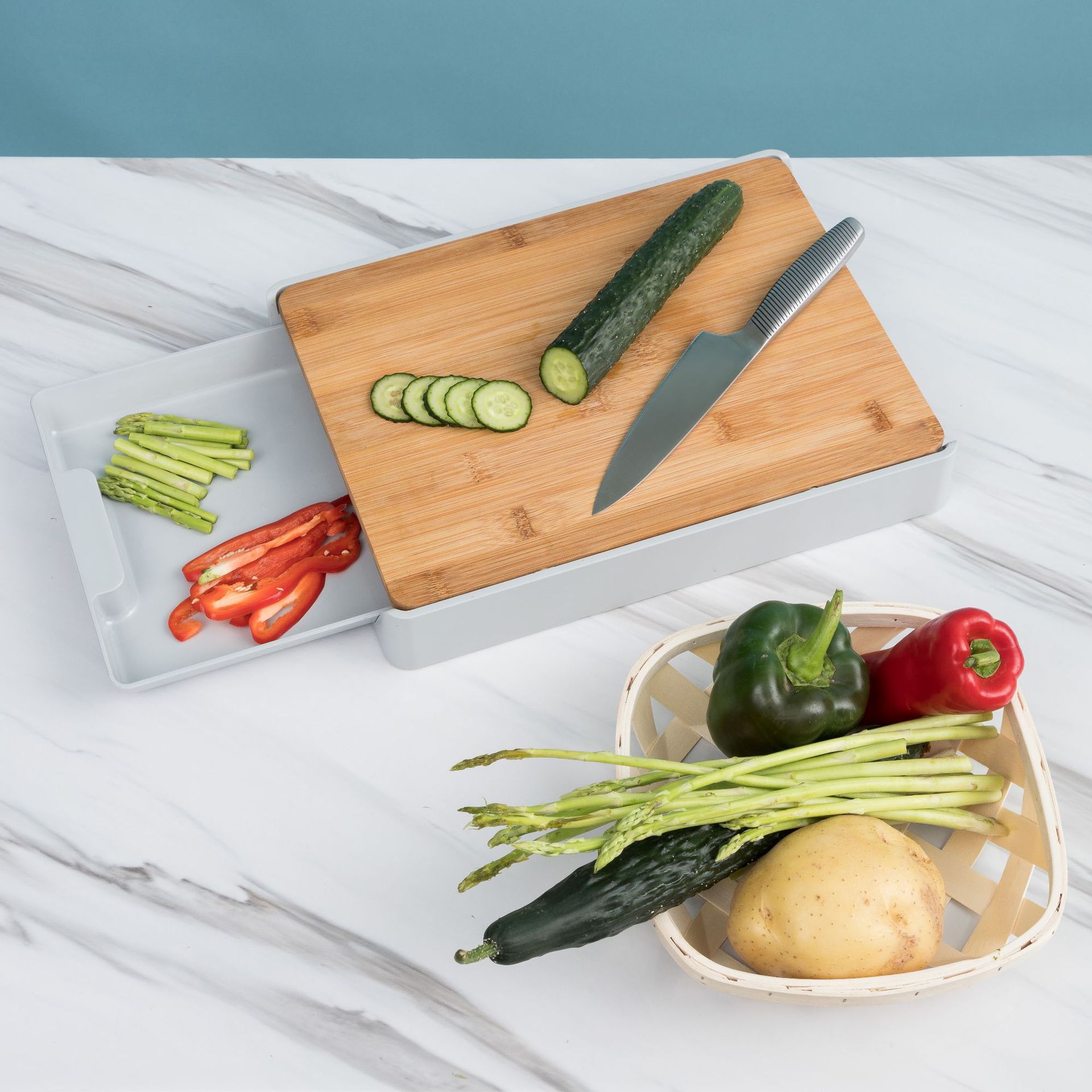 Cutting Board Cutting Board Multifunctional Creative Drawer Cutting Board Plastic Cutting Board Multifunctional Thickened Cutting Board Storage Abs Cutting Board