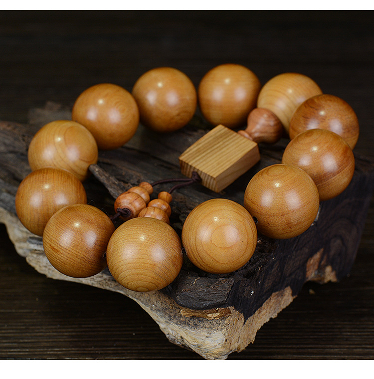 红豆杉手串20老料佛珠手链男女情侣饰品红木文玩木质念珠手持厂家