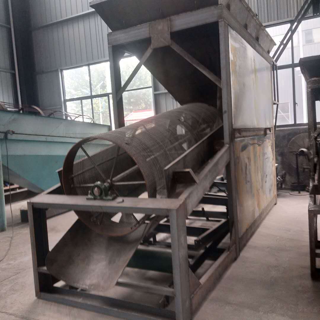 源德热销旱地滚筒式砂石分离机 移动式双层筛网自动上料筛砂机